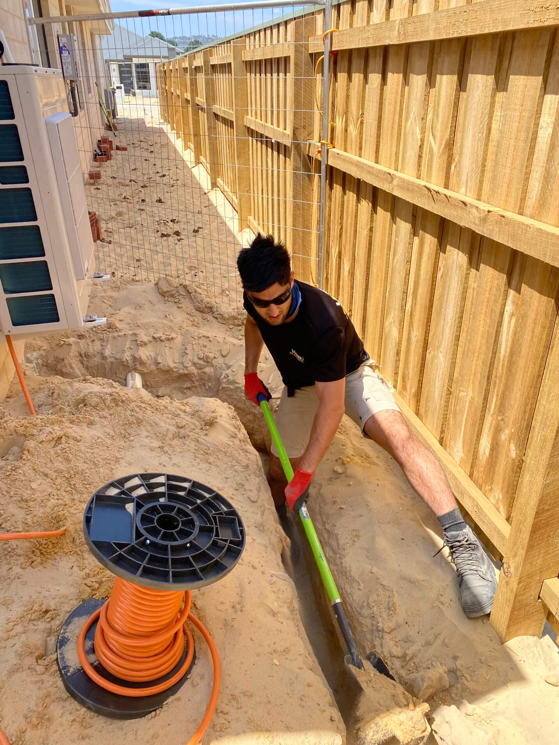 Underground cable install in perth
