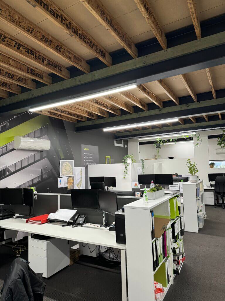 LED lighting installation in a Perth commercial office — Web X Electricians Perth